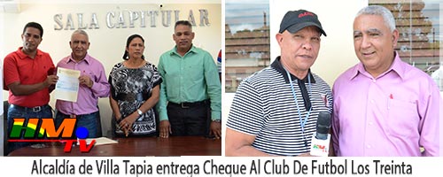 Alcaldía-de-Villa-Tapia-entrega-Cheque