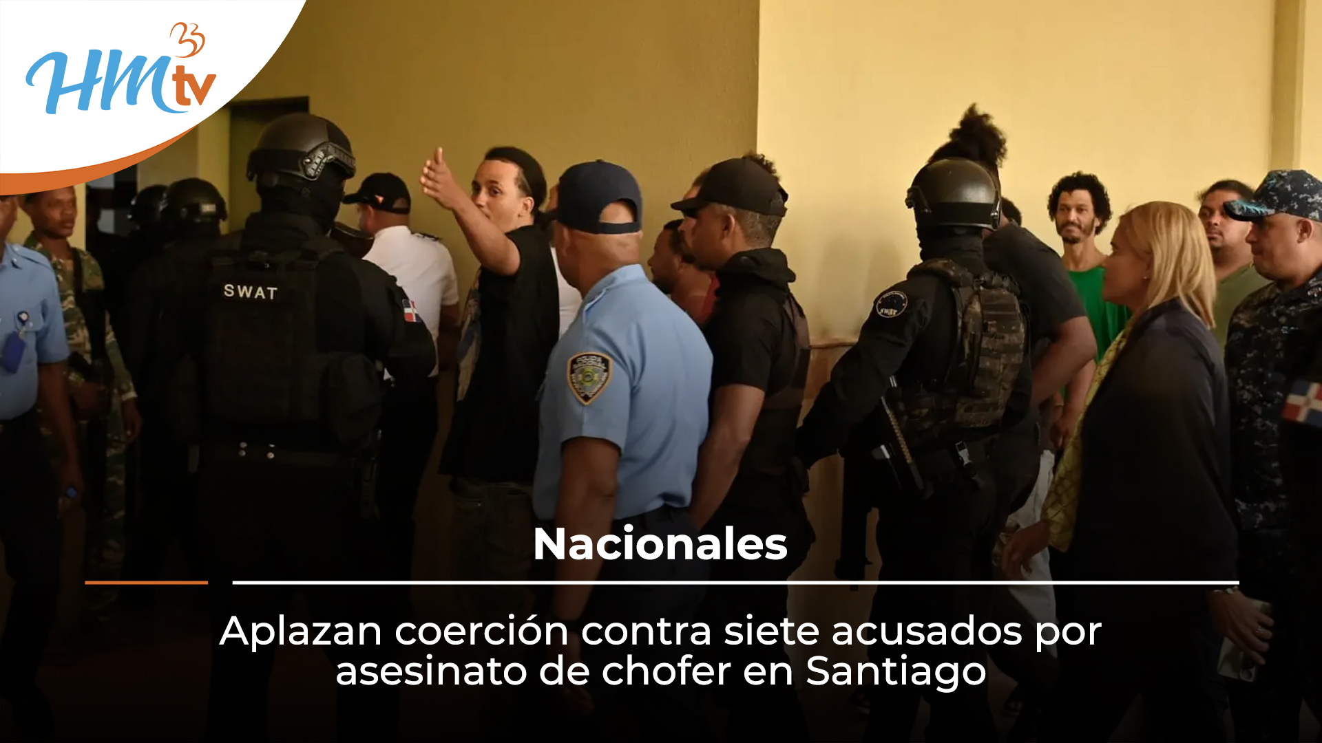 Aplazan coerción contra siete acusados por asesinato de chofer en Santiago