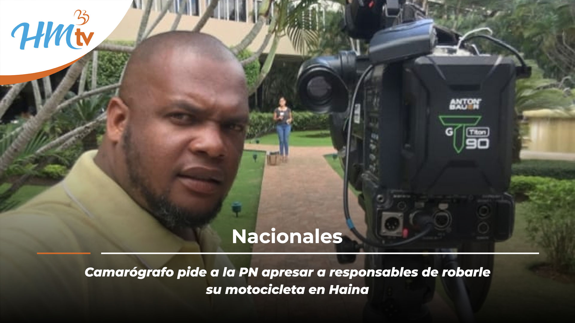 Camarógrafo pide a la PN apresar a responsables de robarle su motocicleta en Haina