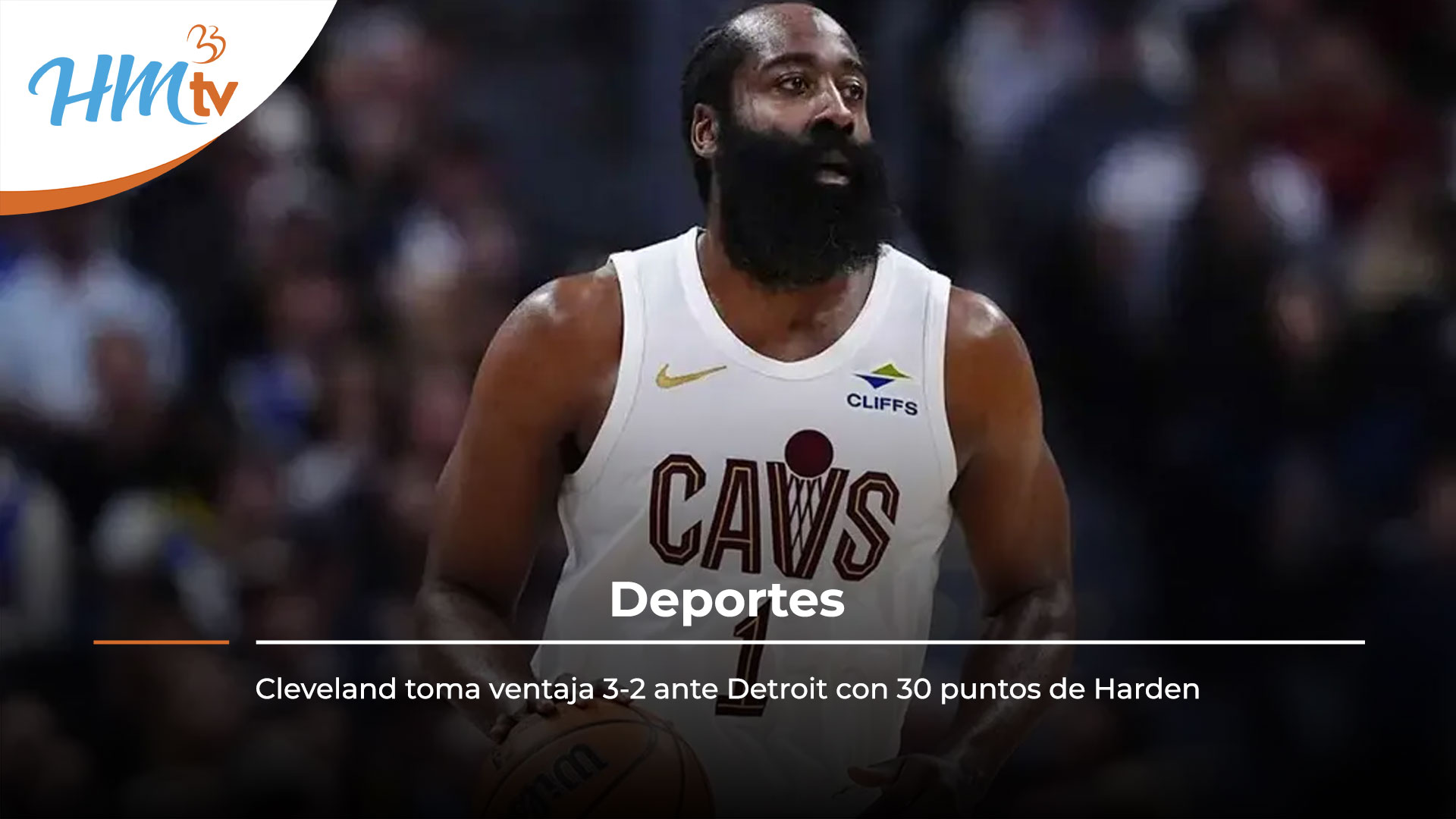 Cleveland toma ventaja 3-2 ante Detroit con 30 puntos de Harden