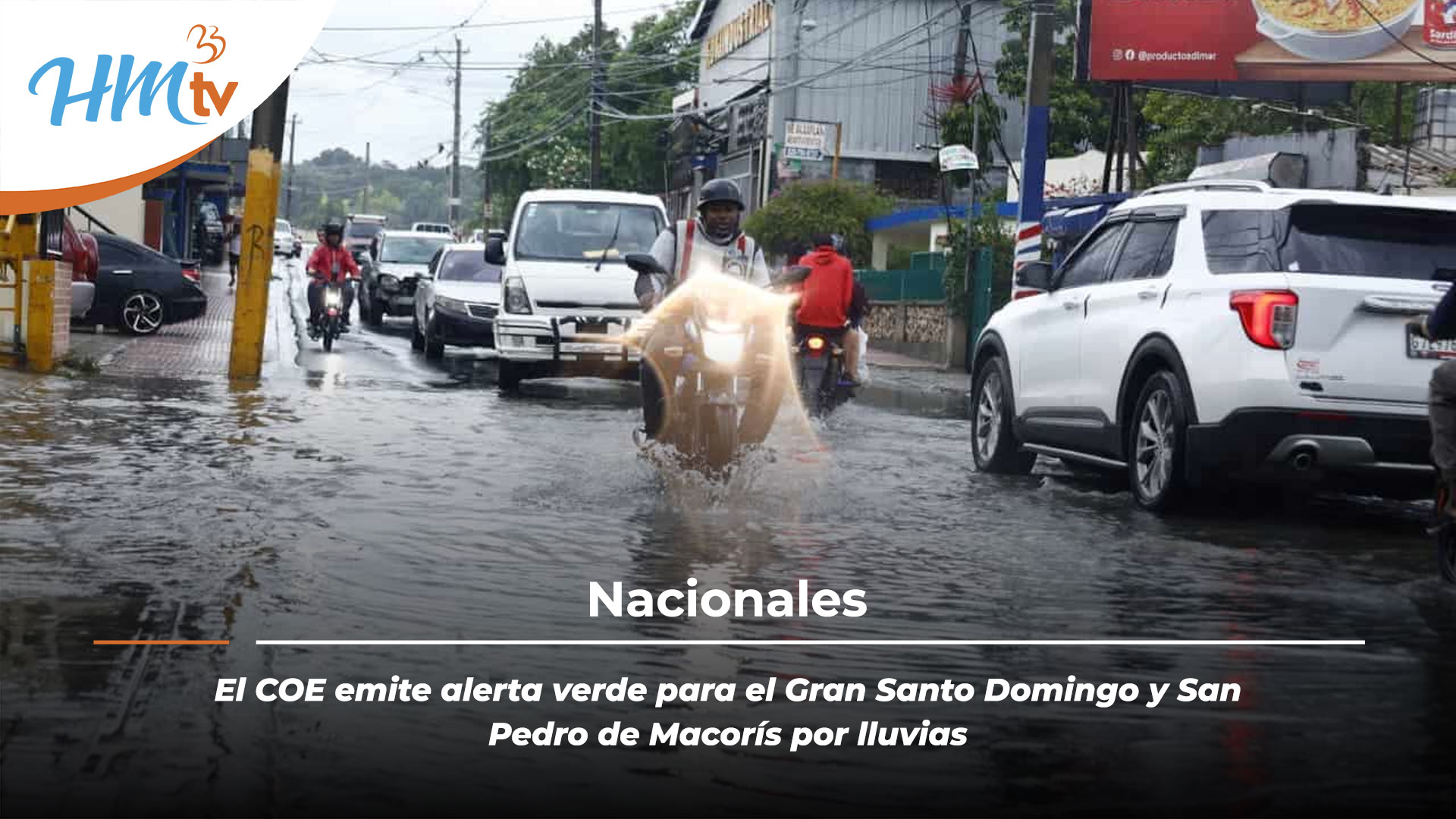 El COE emite alerta verde para el Gran Santo Domingo y San Pedro de Macorís por lluvias