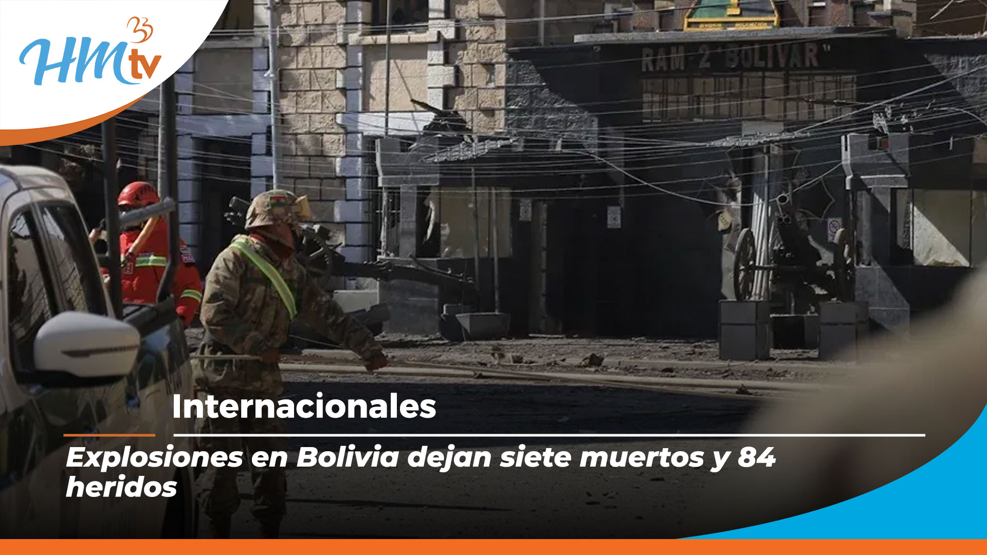 Explosiones en Bolivia dejan siete muertos y 84 heridos