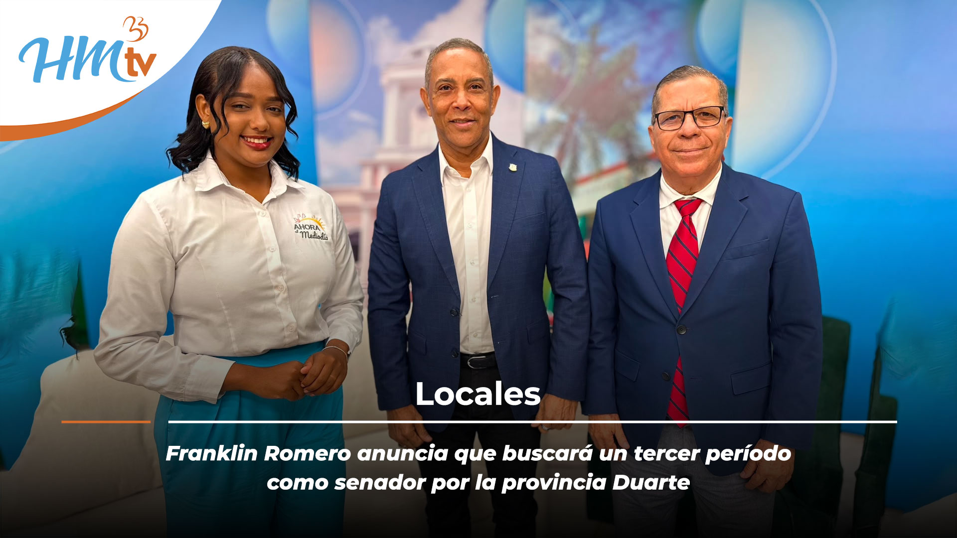Franklin Romero anuncia que buscará un tercer período como senador por la provincia Duarte