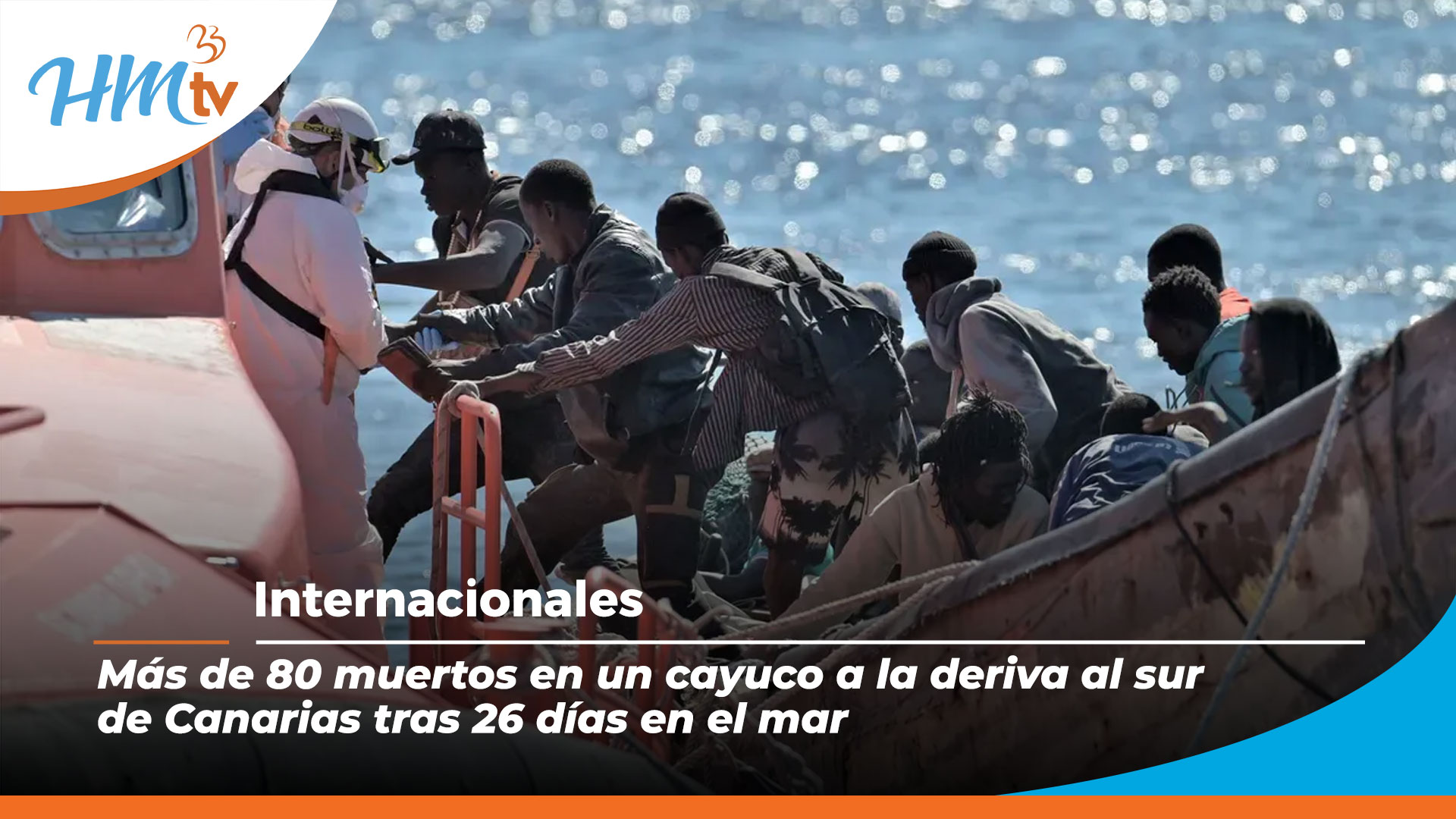 Más de 80 muertos en un cayuco a la deriva al sur de Canarias tras 26 días en el mar