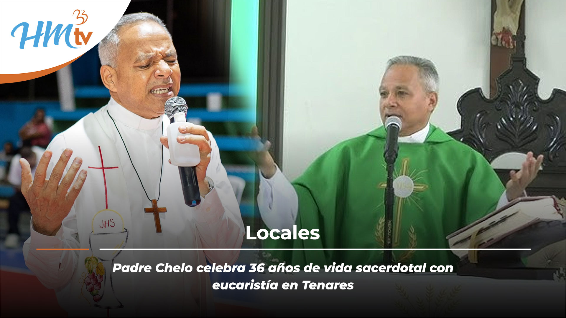 Padre Chelo celebra 36 años de vida sacerdotal con eucaristía en Tenares