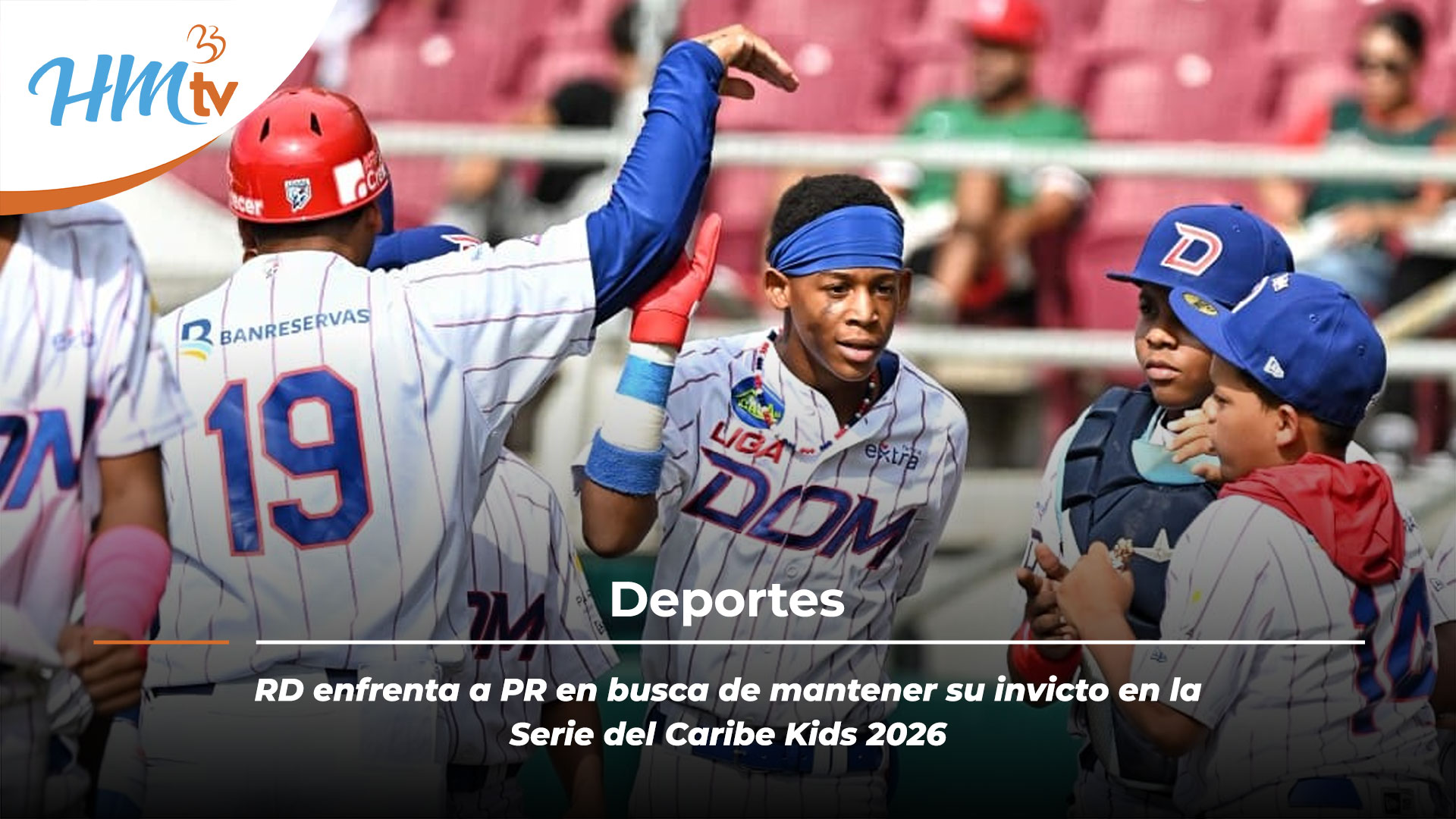RD enfrenta a PR en busca de mantener su invicto en la Serie del Caribe Kids 2026