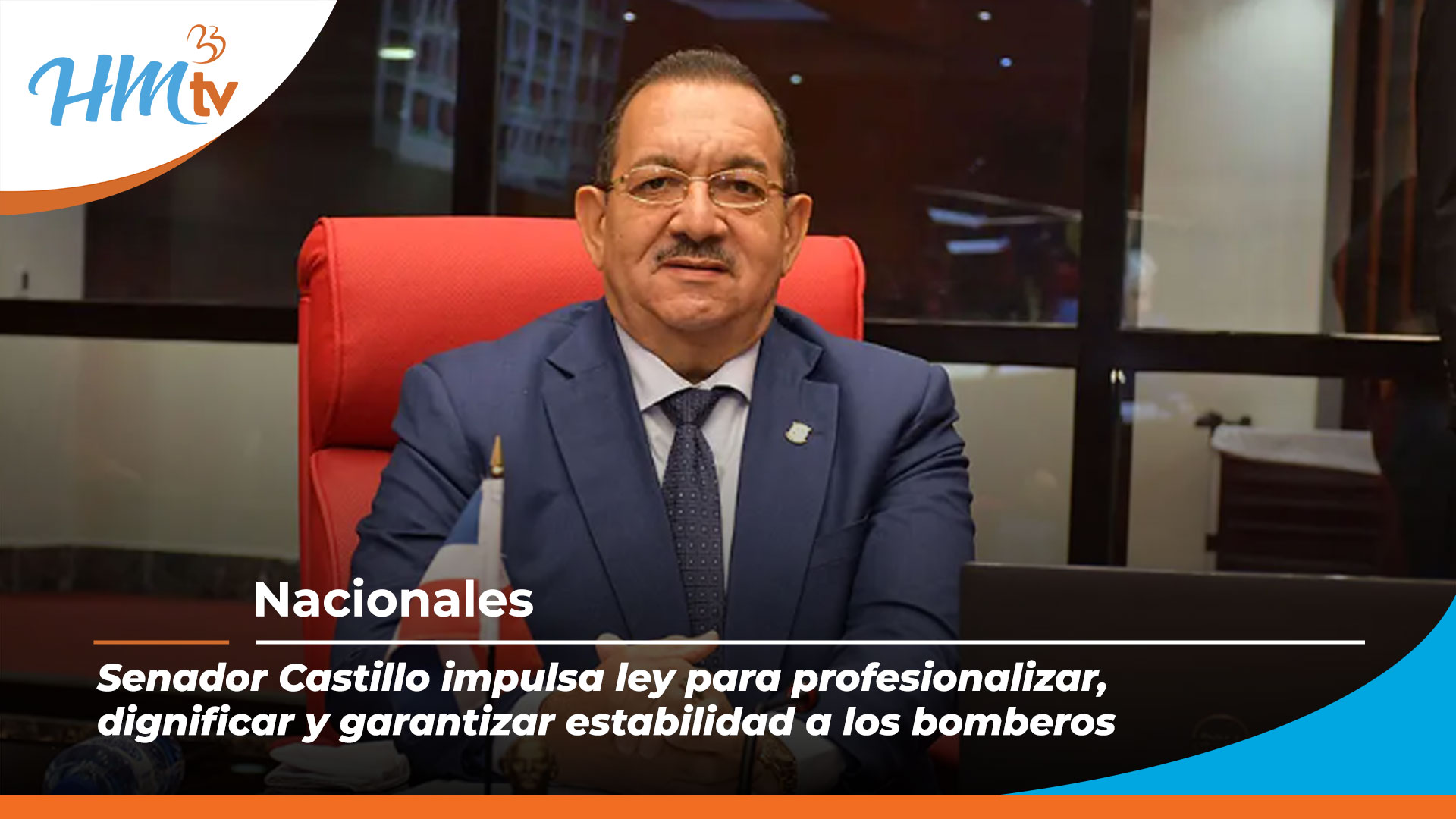 Senador Castillo impulsa ley para profesionalizar, dignificar y garantizar estabilidad a los bomberos
