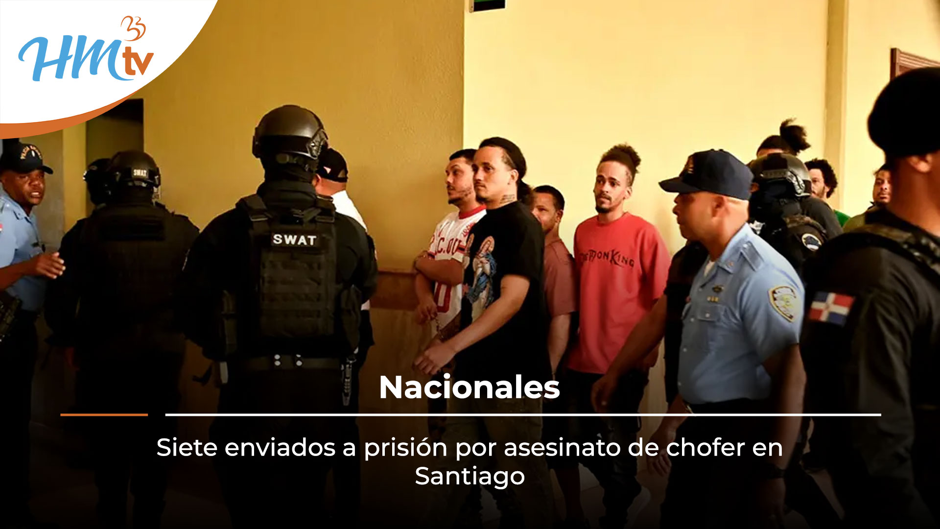 Siete enviados a prisión por asesinato de chofer en Santiago