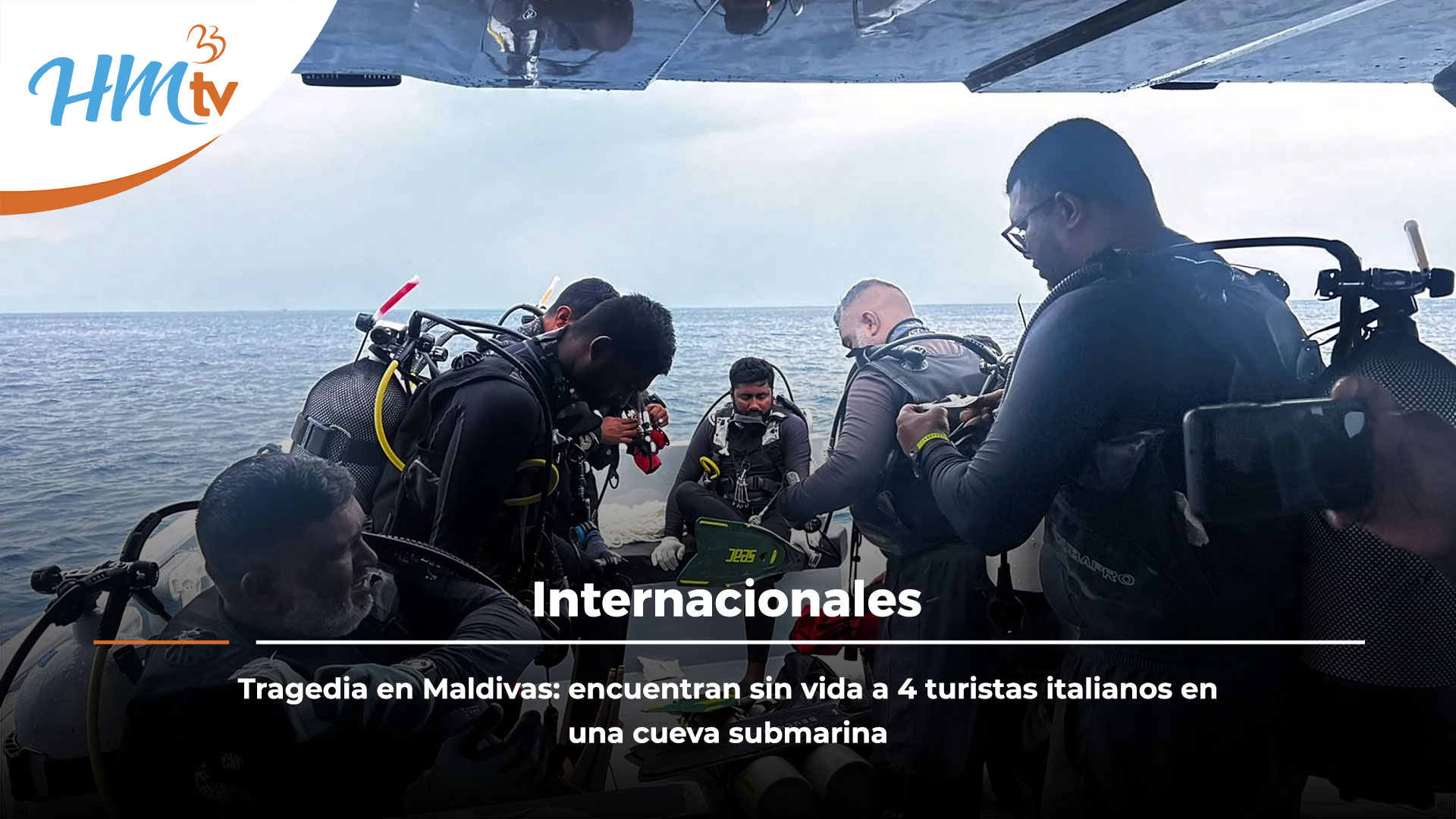 Tragedia en Maldivas: encuentran sin vida a 4 turistas italianos en una cueva submarina