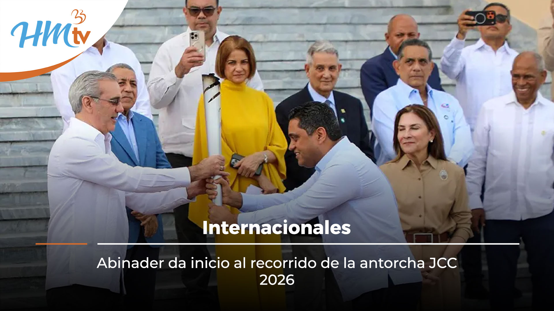 Abinader da inicio al recorrido de la antorcha JCC 2026